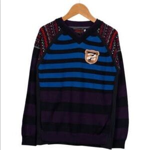 Catimini Boys Stripe V-neck Sweater size #5